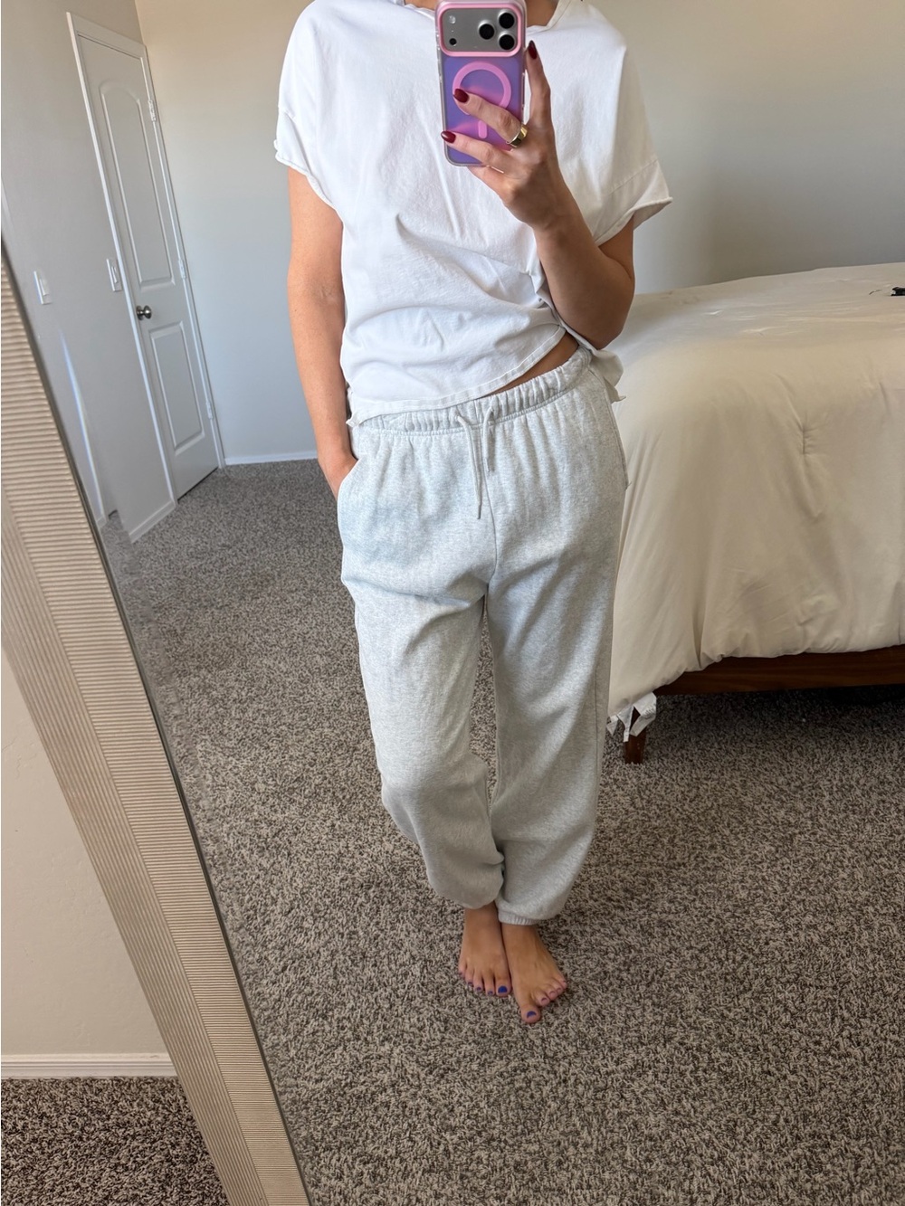 Gray old navy sweatpants